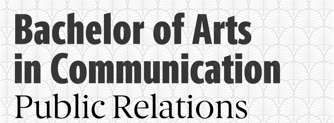 Communications, Public Relations Flyer Banner