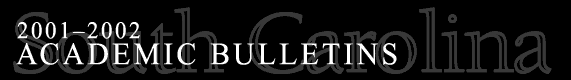 2001-2002 USC Academic Bulletins