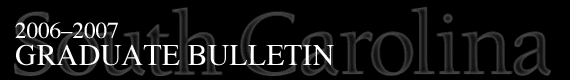 2006-2007 graduate bulletin