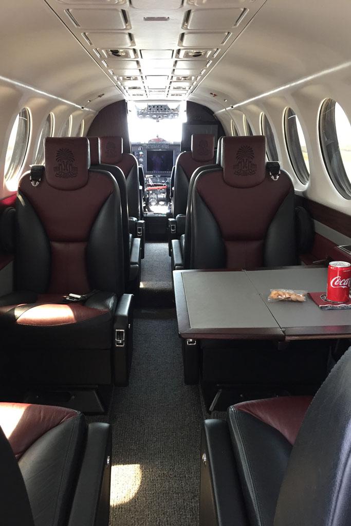 King Air 350 interior