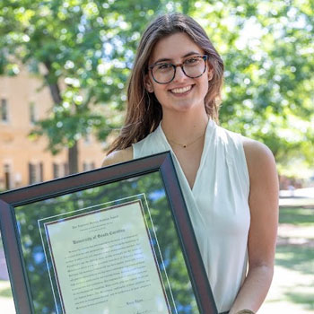Portrait of Sullivan Award winner Reese Lycan