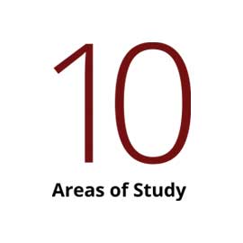 Infographic: 10 areas of study