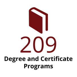 Infographic: 209 degree & certificate programs