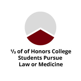 Infographic: 1/3 of Honors College students pursue law or medicine