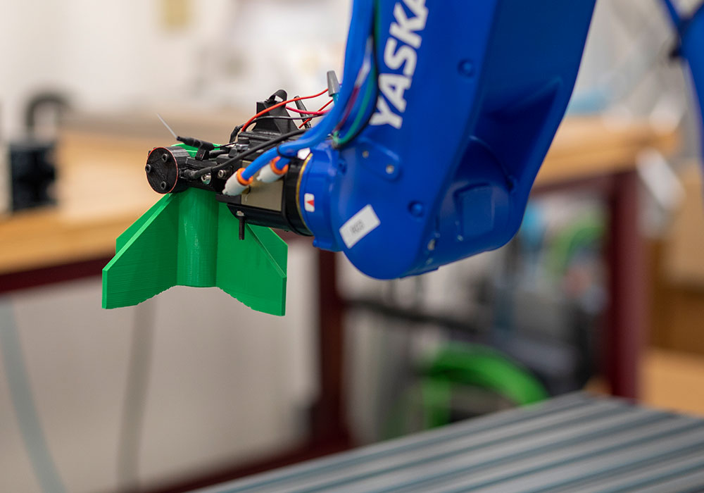 Robotic arm of a 3D printer. 
