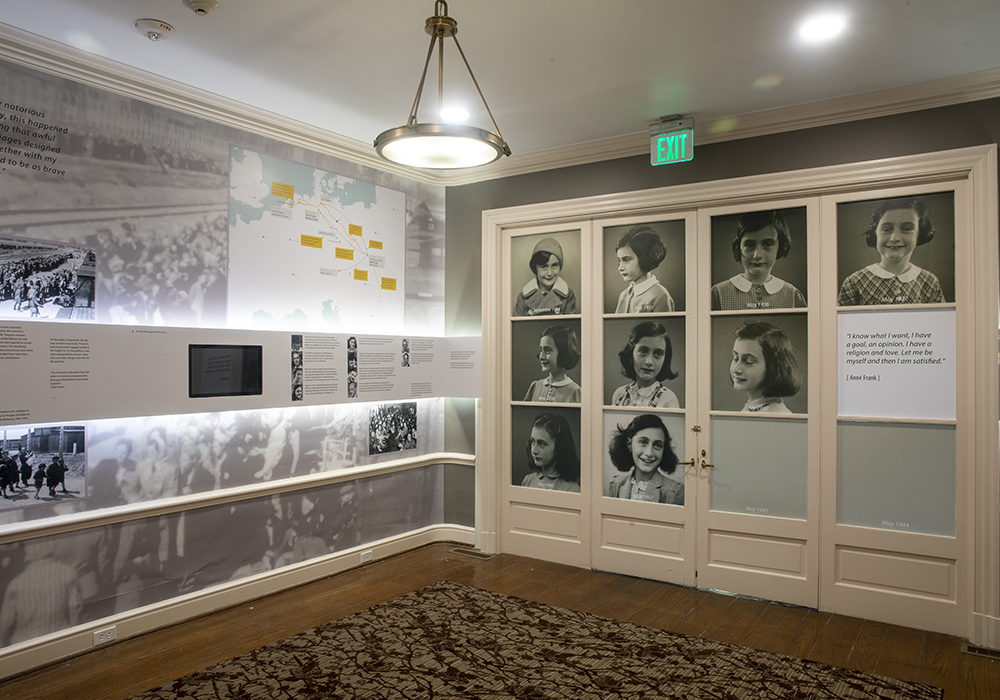 the interior of the Anne Frank Center at the University of South Carolina