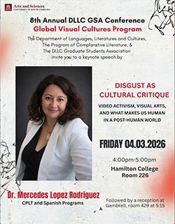 Keynote poster featuring Mercedes Lopez Rodriguez