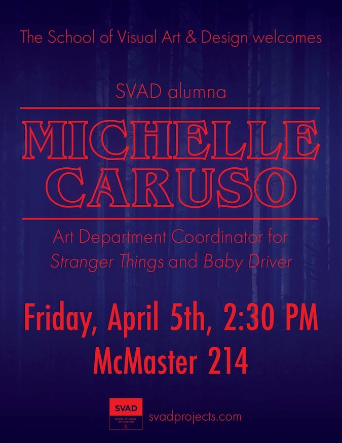 Michelle Caruso speaks at McMaster 214 on April 5, 2019 at 2:30 PM