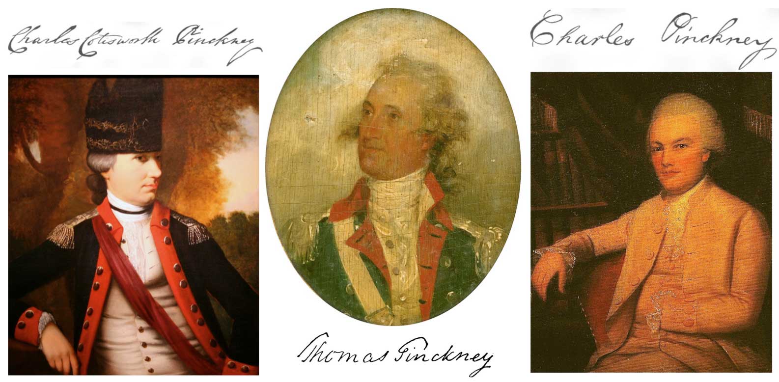 Charles Cotesworth Pinckney, Thomas Pinckney, and Charles Pinckney