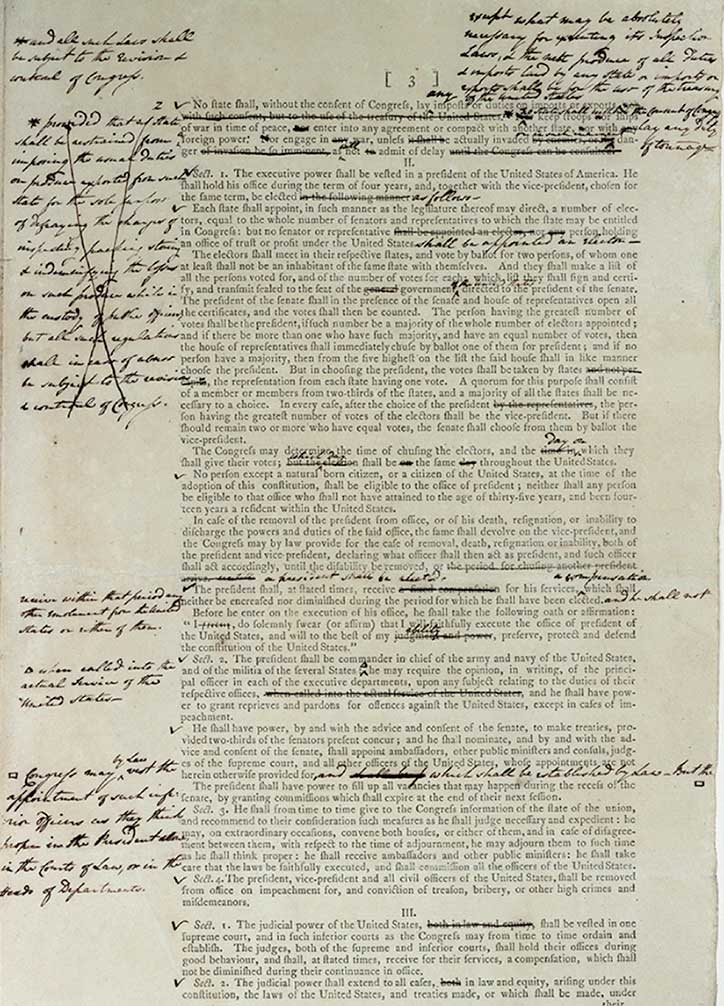 Draft U.S. Constitution 