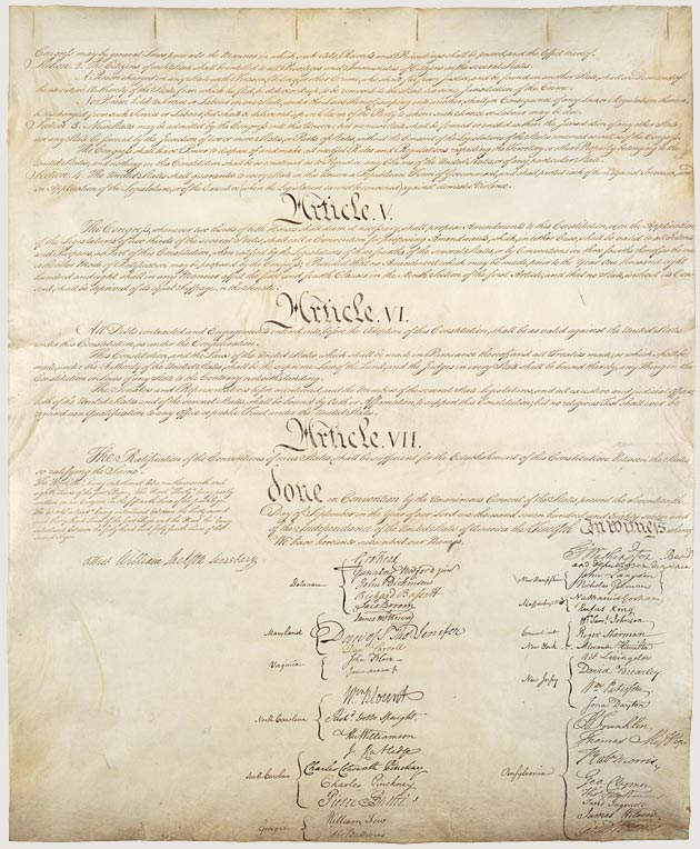 Engrossed U.S Constitution
