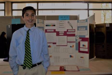 Student at Science and Engineering Fair