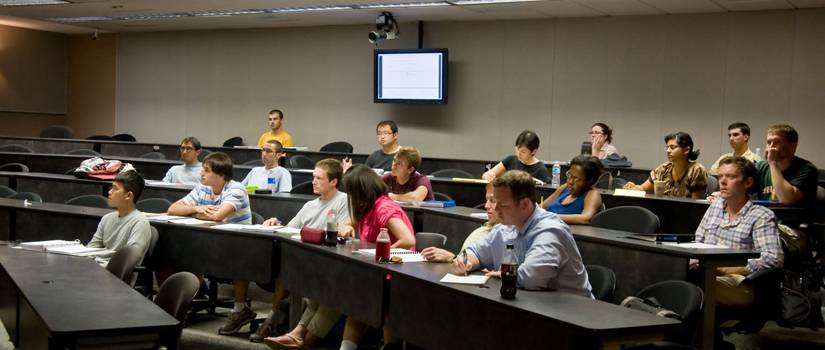 students in a classroom 