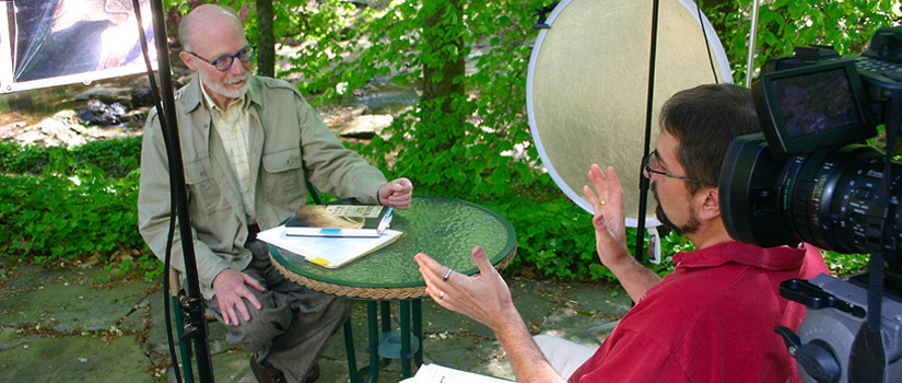 Interview with film crew