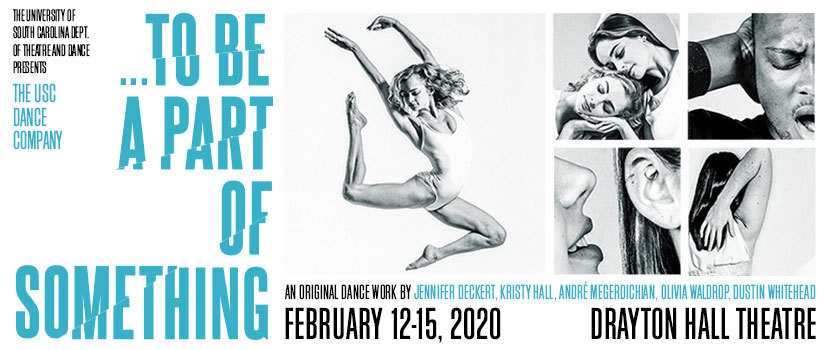 USC Dance Company Spring Concert poster, a collage of black and white dance images