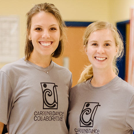 Kelsey Crum and Alyson Amato of the Carolina Dance Collaborative