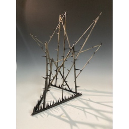 Abby Short 𝘋𝘰𝘯'𝘵 𝘛𝘰𝘶𝘤𝘩 𝘔𝘦 (𝘛𝘰𝘶𝘤𝘩 𝘔𝘦), 2023 Wood Dowels, Black Stain