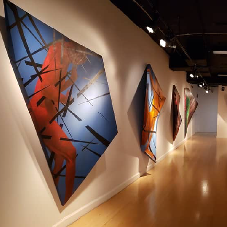 photo of a man painting