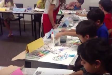 video preview: 8-year-old artists at work