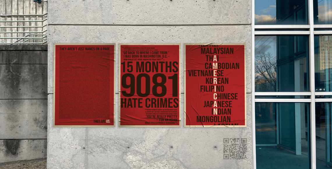 A collection of posters made by Liam Owen and Thomas Roznowski in order to highlight the issues facing the AAPI and Asian communities in America today.