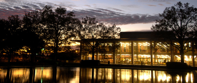 Thomas Cooper Library at sunset