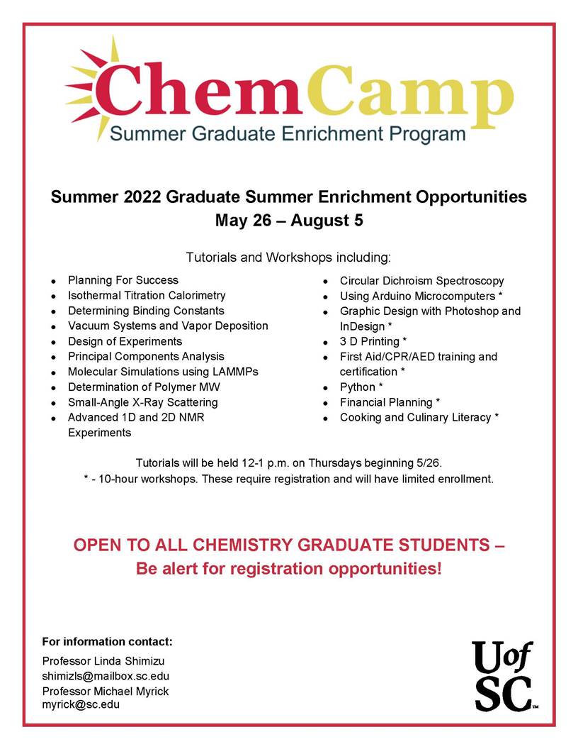Chem camp flyer