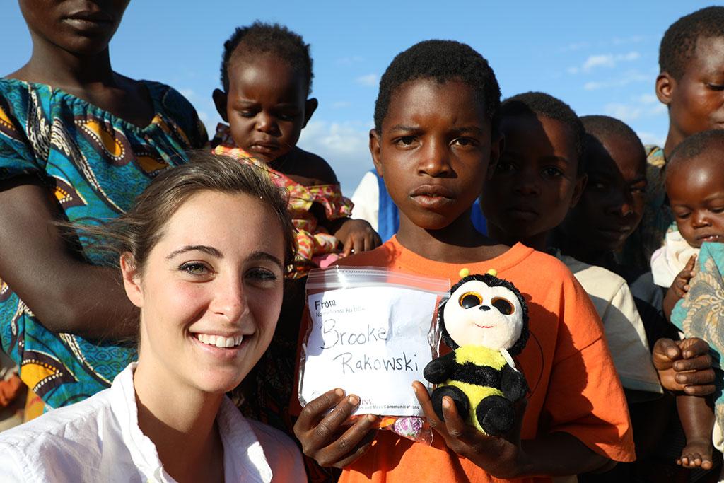 860 Ty Beanie Babies were distributed by students from the Univ. of South Carolina to children in Malawi.