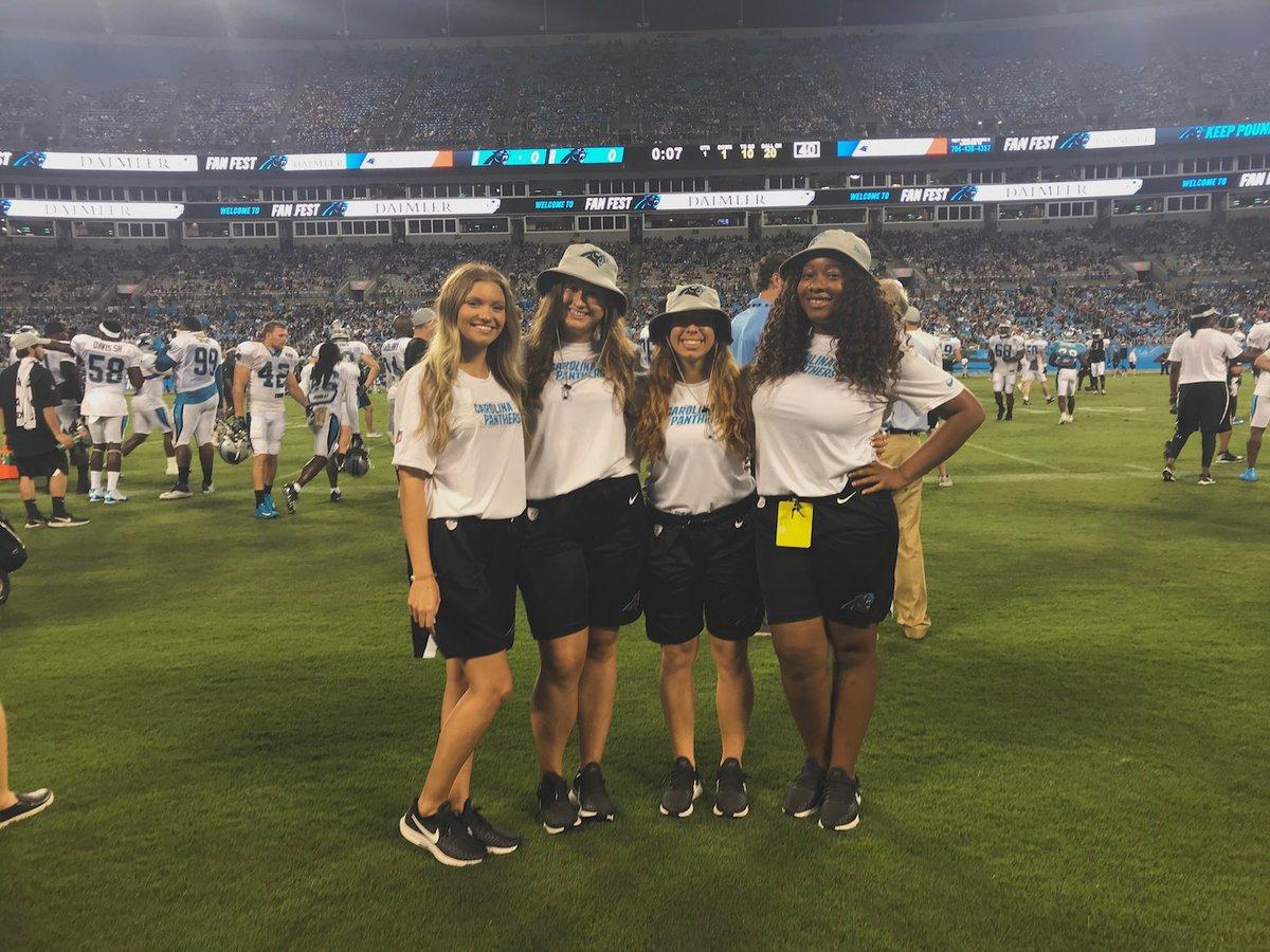 Junior PR major Nya Green interned with the Carolina Panthers in their communications department during their training camp at Wofford. She handled media relations with the players, taking them to interviews, transcribing audio.