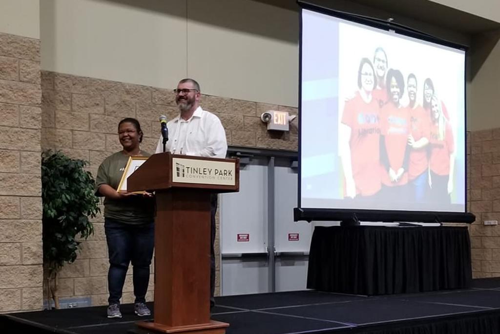 Dr. Cooke received the Illinois Library Association 2019 Intellectual Freedom Award.