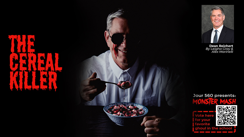 Second place: Dean Reichert, "The Cereal Killer." By Leigha Gray and Alex Marinelli.