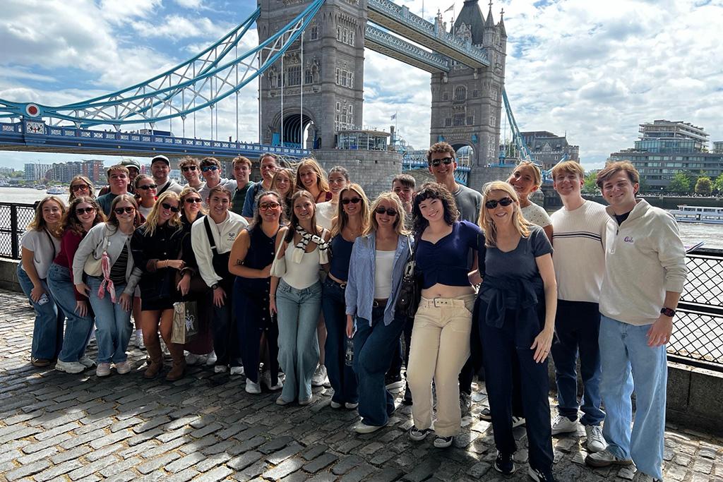 At the Tower Bridge.