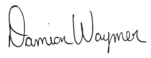 Damian Waymer signature