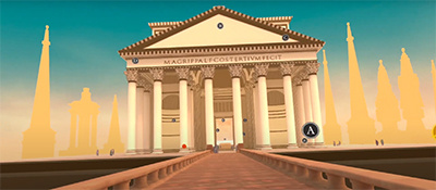 VR re-creation of Piranesi’s Pantheon.
