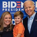 Amanda and Joe Biden
