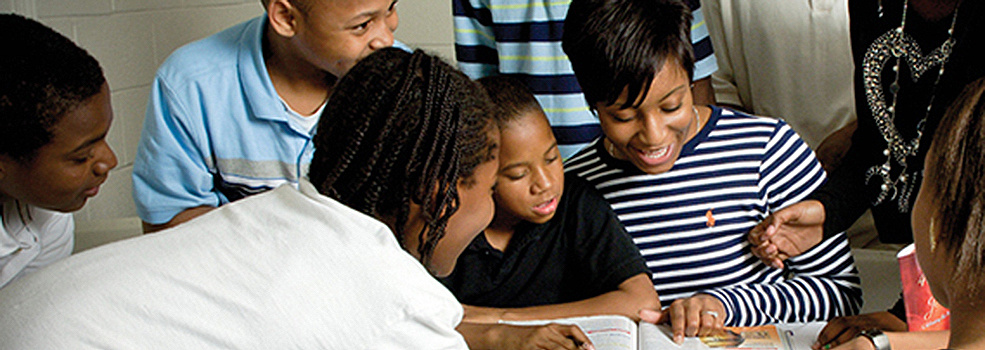 students and teacher in class