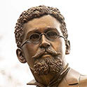 Close up of the statue of Richard T. Greener