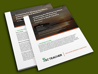 Renders of the Principals and Assistant Principals Report on a green background