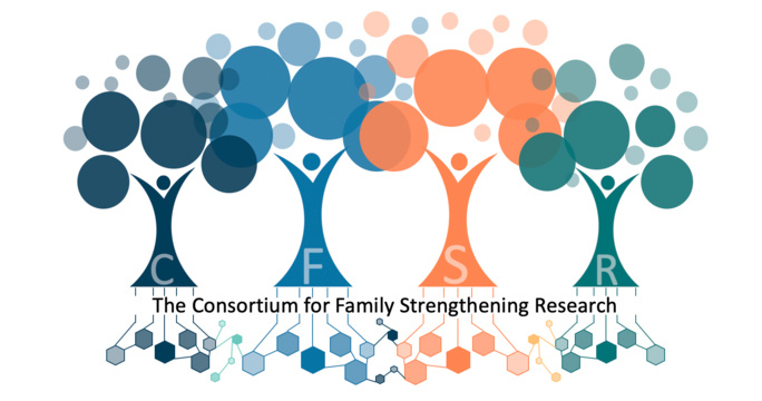 multicolored logo featuring trees and hexagons