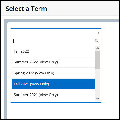 screenshot of http://ssb.onecarolina.sc.edu