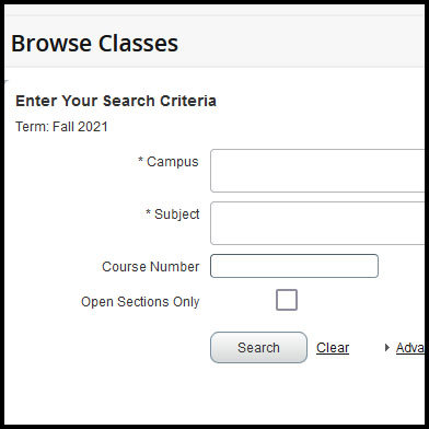 screenshot of http://ssb.onecarolina.sc.edu