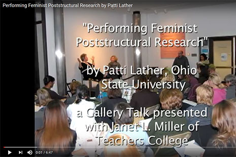 Patti Lather Performing Feminist Poststructural Research