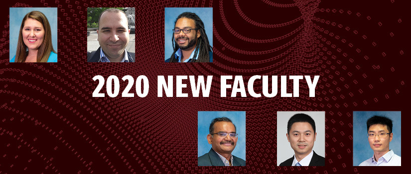 Image of multiple faculty headshots - Caizhi Zhou, Kristin Booth, Yavuz Yapıcı, Biplav Srivastava, Forest Agostinelli and Qi Zhang