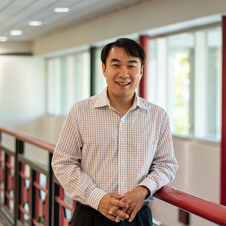 Dr. Huynh in the 300 Main building