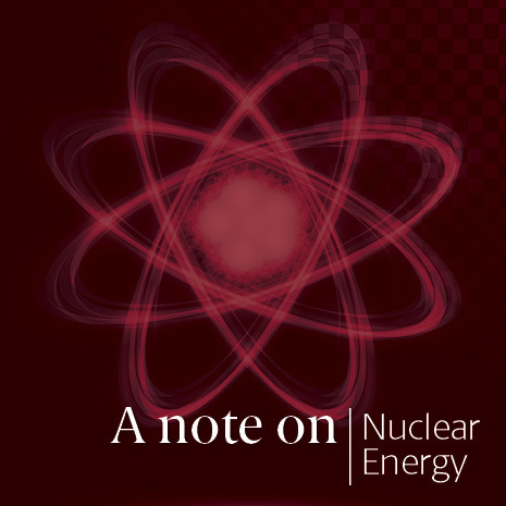 Graphic that says a note on nuclear energy