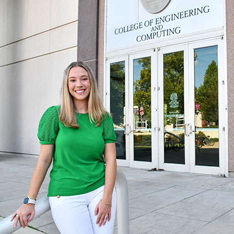 Computer science and engineering student Caroline Boozer