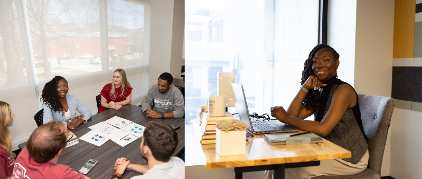 Colisha Dunbar in mentoring activities