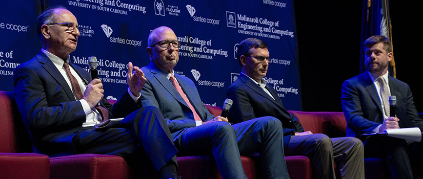 Molinaroli College of Engineering and Computing panelists at the 2nd Annual SC Nuclear Summit