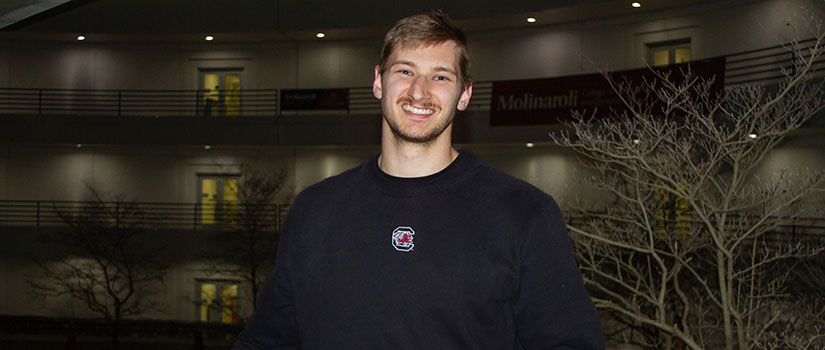 Biomedical engineering student Matthew Yvon