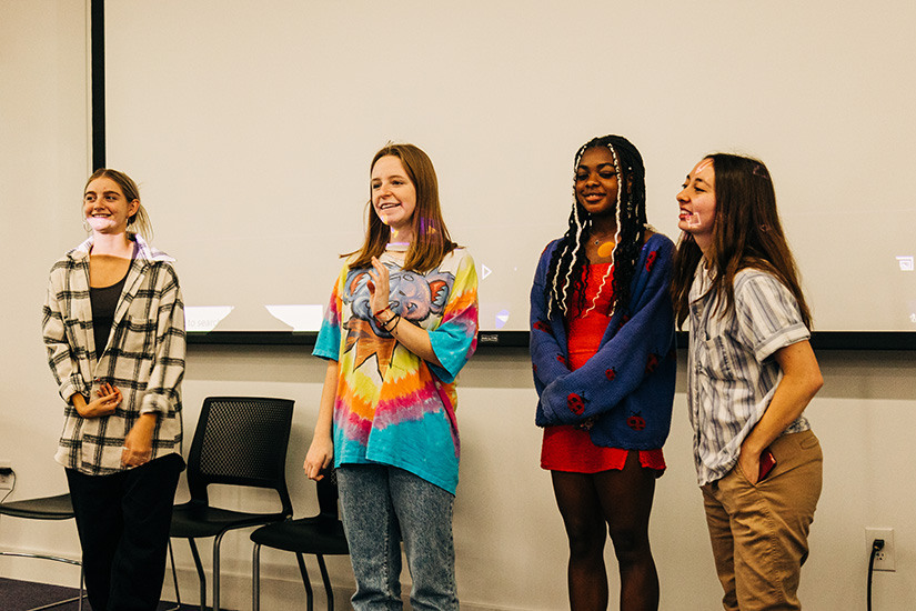 Each student group created an opening presentation for their assigned film that they felt best reflected the tone and subject matter of the film.