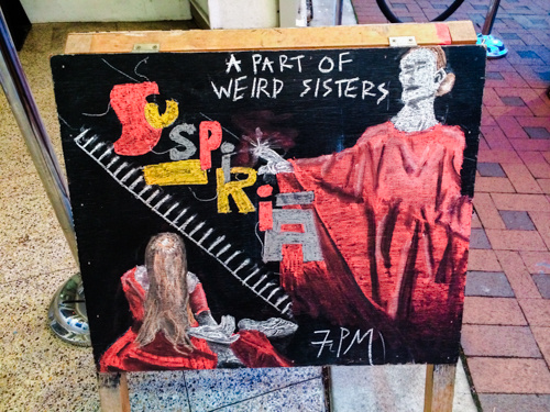 Student-made poster for the film Suspiria,